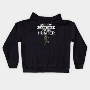 Merry christmas from the hunter Kids Hoodie